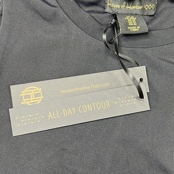 NWT House of Harlow 1960 Black Sleeveless Bodysuit, Size M – Boho Chic - Picture 3 of 6